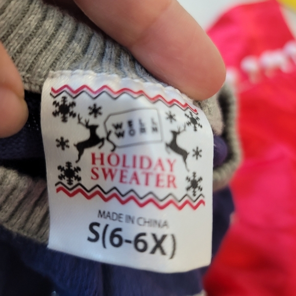 ♥️5 For $25 WELL WORN Kids Ugly Christmas Sweater size S 6- 6X - Picture 8 of 8
